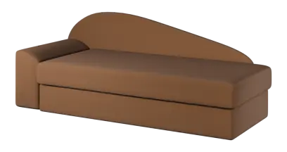 MELISA válenda celočalouněná, provedení levé, látka BEST 09 - látka písková